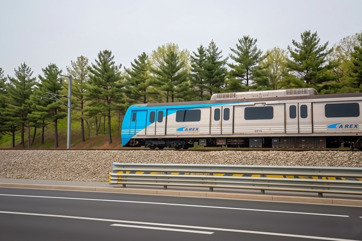 AREX Express train platform at Incheon Airport for travelers going to Seoul Station